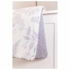 Hot Tartine et Chocolat Plaid feuillage | Bleu marine