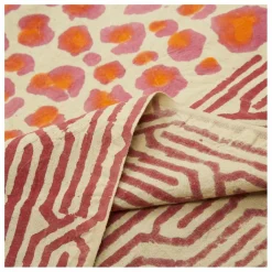 Outlet Doing Goods Plaid Léopard et totebag en coton | Rose