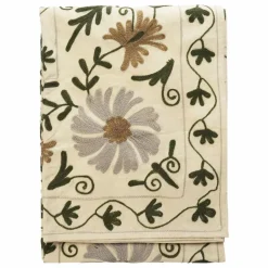 Outlet Madam Stoltz Plaid Suzani | Ecru