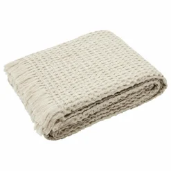 Haomy Plaid Tempo en coton | Crème Hot