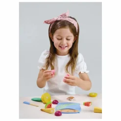 Tender Leaf Toys Cuisines, Marchandes|Planche à découper fruits tropicaux