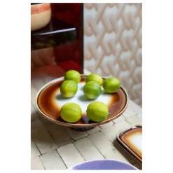 HKliving Plat à gâteau en grès |