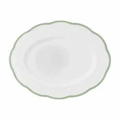 Bitossi Plat de service Petalo | Vert d'eau