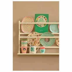 Rice Plat rectangle en mélamine Sapins | Crème Online