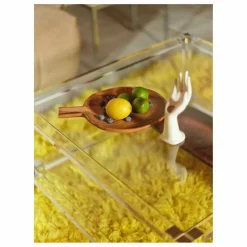 HKliving Plateau en acacia Naturel