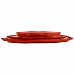 Hot Serax Plats de service, Wouter & Hendrix - Set de 3 | Rouge