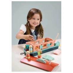 Tender Leaf Toys Péniche famille loutre Multicolore Hot