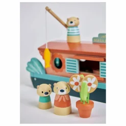 Tender Leaf Toys Péniche famille loutre Multicolore Hot