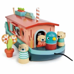 Tender Leaf Toys Péniche famille loutre Multicolore Hot