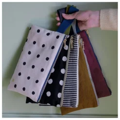 La cerise sur le gâteau Pochette avec anse en coton bio Mio | Ecru Best