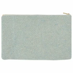 Adorna Pochette en laine et lin | Bleu chiné Sale