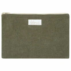 Best Adorna Pochette en lin | Vert kaki