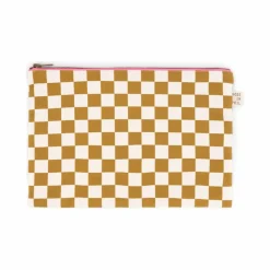 Sale Rose in April Pochette Lili Check | Caramel