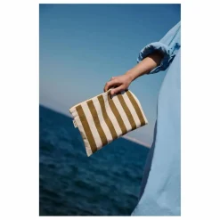 Rose in April Pochette Lili rayée | Olive Discount