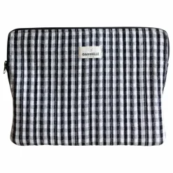 New Gabrielle Paris Pochette ordinateur Vichy | Noir