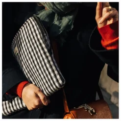 New Gabrielle Paris Pochette ordinateur Vichy | Noir