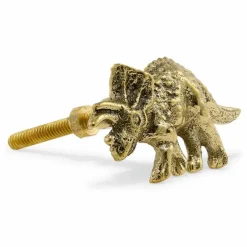 Enfant Doing Goods Patères|Patères, Paniers Enfant|Poignée de porte en laiton Triceratop |