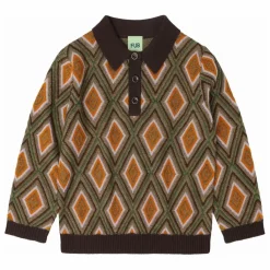 Enfant FUB T-Shirts, Chemises|Blouses, T-Shirts|Polo Arlequin Laine de Mérinos |