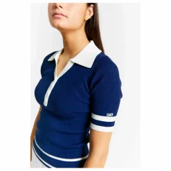 Best Indee Polo Bords Contrastés Maille Santorini | Bleu marine
