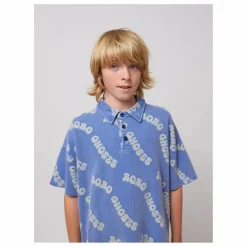 Bobo Choses Polo Logo Coton Bio | Bleu Clearance