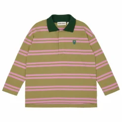 Main Story Polo Rayé Coton Bio | Beige