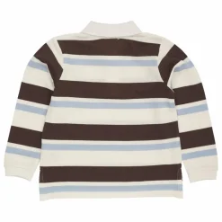 Sale Copenhagen Colors Polo Rayures Coton Bio | Marron