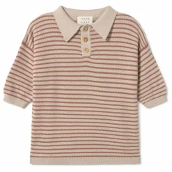 Hot Coco au Lait Polo Structure Coton Bio | Beige