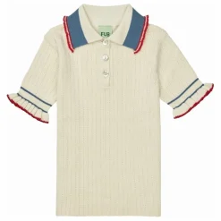 Enfant FUB Blouses, T-Shirts|Polo Volant Maille Fine Coton Bio |