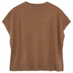 Femme Bompard Poncho Col Bateau Cachemire |