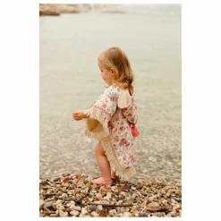 Louise Misha Poncho de bain Mael en coton bio | Ecru Sale