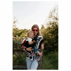 Wildride Porte-bébé en velours côtelé | Noir