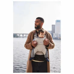 BabyBjörn Porte-bébé Harmony en jersey tissé chiné | Beige Clearance