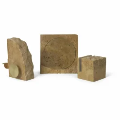 Ferm Living Porte-crayons Klint en travertin |