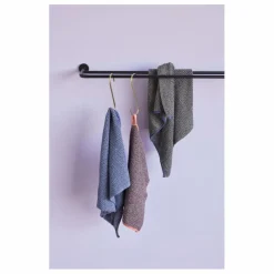 Hübsch Porte-serviette en métal | Noir Outlet