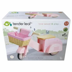 Tender Leaf Toys Porteurs, Trotteurs|Porteurs Et Trotteurs|Porteur scooter avec panier