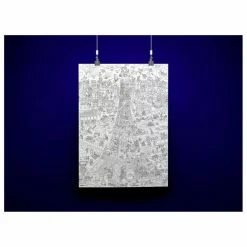 New Omy Poster Géant Tour Eiffel | Bleu marine