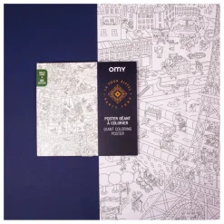 New Omy Poster Géant Tour Eiffel | Bleu marine