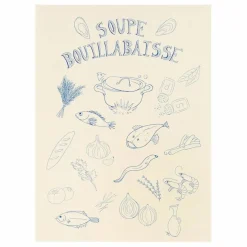 Anna + Nina Poster Soupe Bouillabaisse | Bleu Sale
