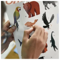 Best Poppik Poster sticker Animaux Multicolore