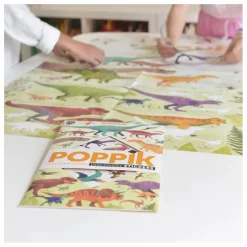 Poppik Poster sticker Dinosaures Multicolore
