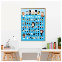 Poppik Loisirs Créatifs|Poster sticker Personnages célèbres
