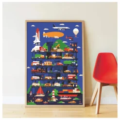 New Poppik Poster sticker Vroom Multicolore