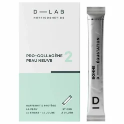 Homme D-LAB NUTRICOSMETICS Compléments Alimentaires|Soins, Wellness|Poudre Pro-Collagène Peau Neuve - 14 sticks