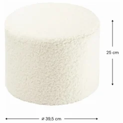 Sale Wigiwama Pouf en teddy | Ecru