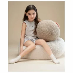 Wigiwama Pouf en teddy | Ecru Hot
