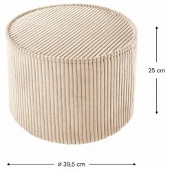 Enfant Wigiwama Matelas De Sol, Poufs Enfant|Pouf en velours côtelé |