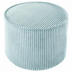 Wigiwama Pouf en velours côtelé | Bleu Clair