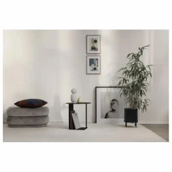 Hot Ferm Living Pouf en velours dévoré | Beige