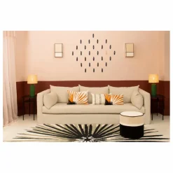 Maison Sarah Lavoine Pouf Léo en velours |