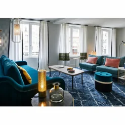 Maison Sarah Lavoine Pouf Léo en velours |